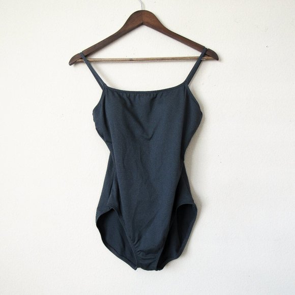 NAUTICA One Piece Swimsuit Size 10 Minimal Stretch Knit Swimwear Blue Gray - Picture 1 of 9